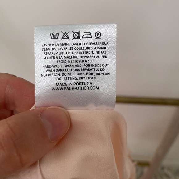 Each X Other Paris Silk Asymmetrical Ruffle Red Nude Straps Dress Sz S RRP $960 - Picture 9 of 13